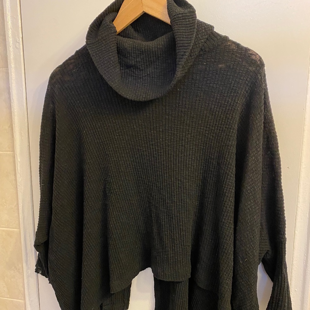 Free People Beach Cowl Neck Open Back Top